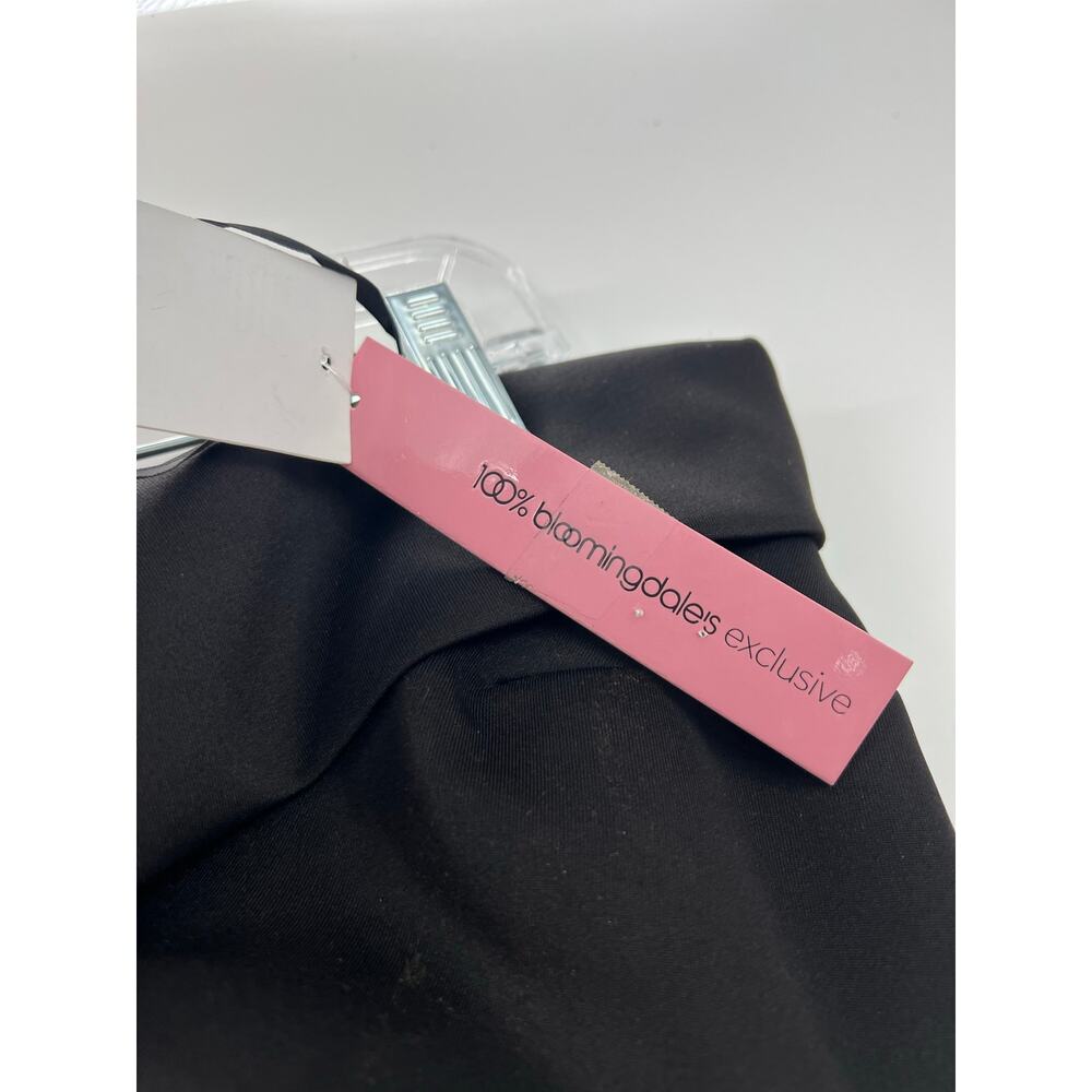 Aqua Women's Scuba Strapless Gown Dress Lined Bandeau Neck Black Size 6 NWT - Picture 9 of 12